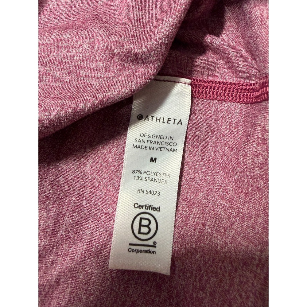Athleta Nitro Tank Top Womens Medium Heather Berry Lightweight Soft Activewear - Picture 4 of 6